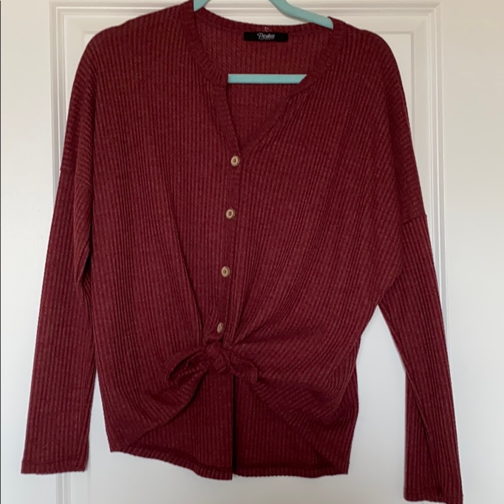 Knit Button Down
